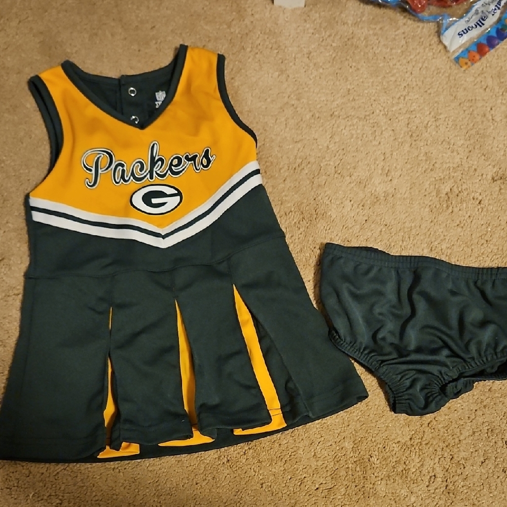 NFL Green and Gold Packers Kids One Piece
